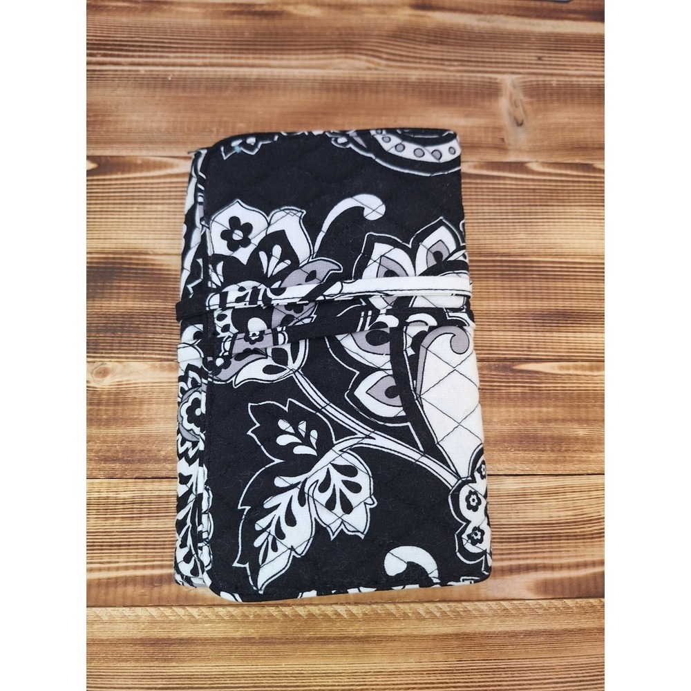 Vera Bradley All Wrapped Up Jewelry Roll in Midnight Paisley
